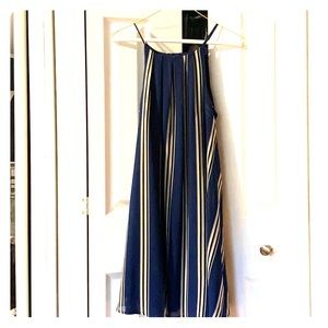 Francesca’s blue striped dress